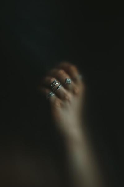 Anello corallo e argento